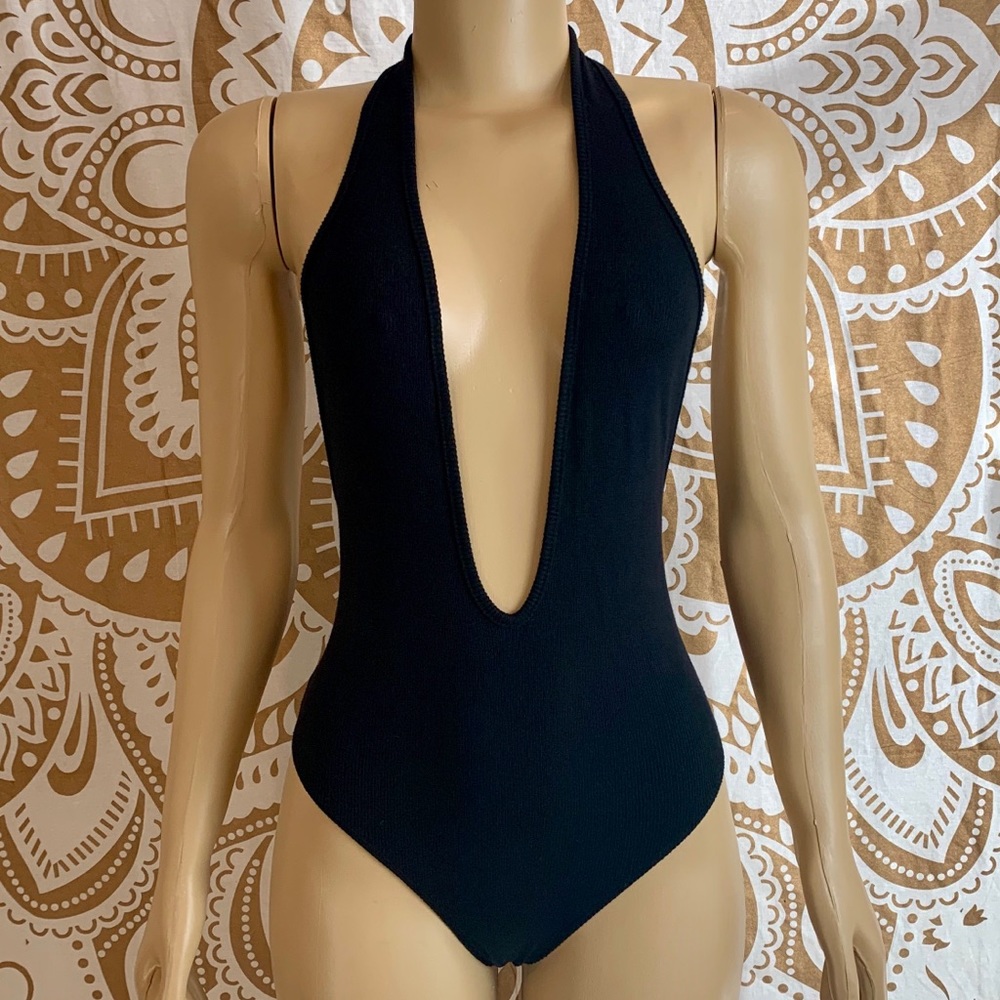 Black Halter Onesie